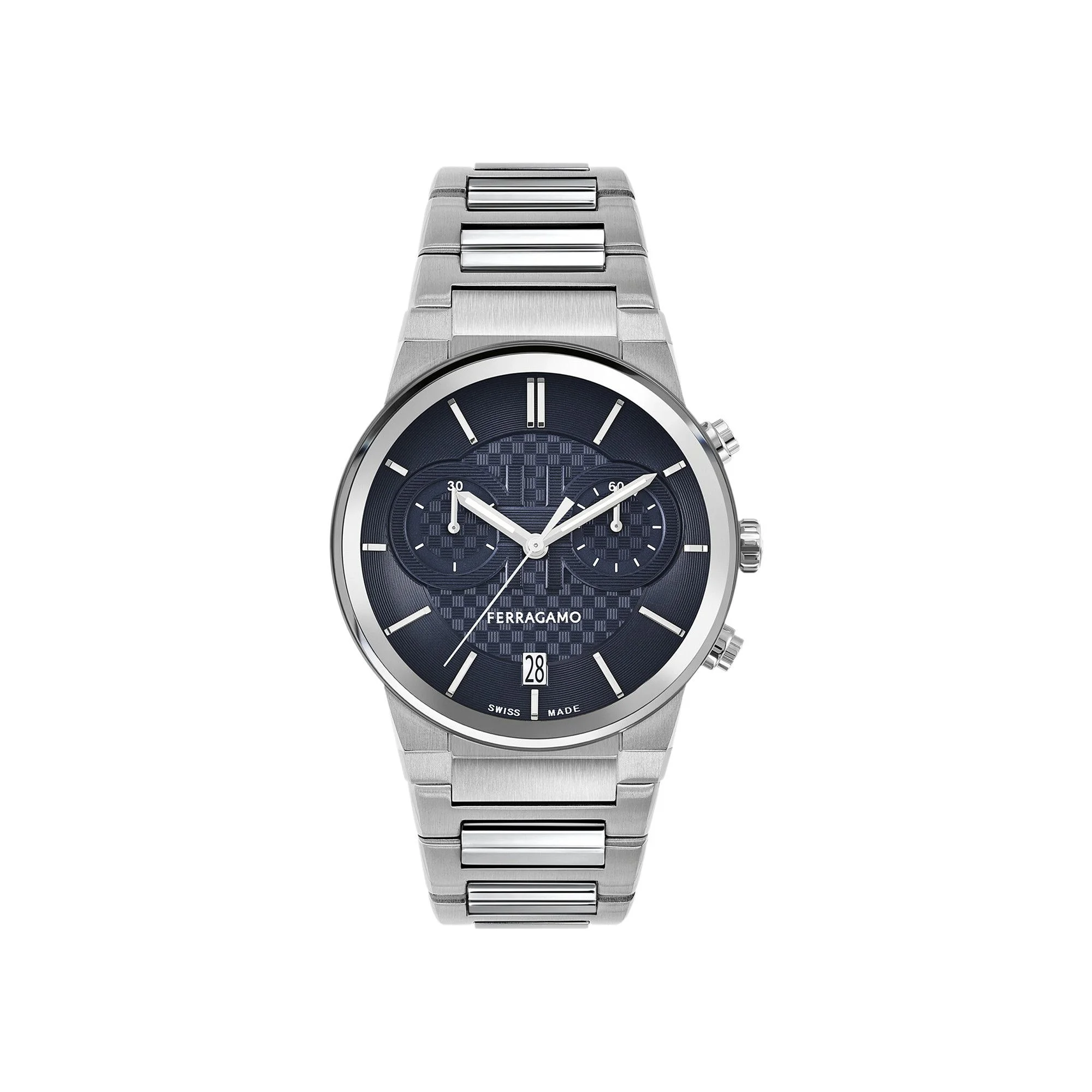 Ferragamo Sapphire Chrono Bracelet Watch 'Stainless Steel' - 1