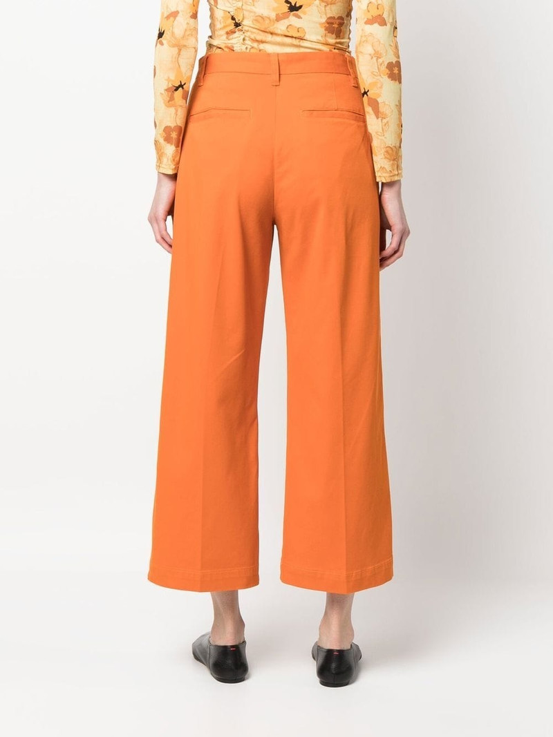 wide-leg cropped chinos 4