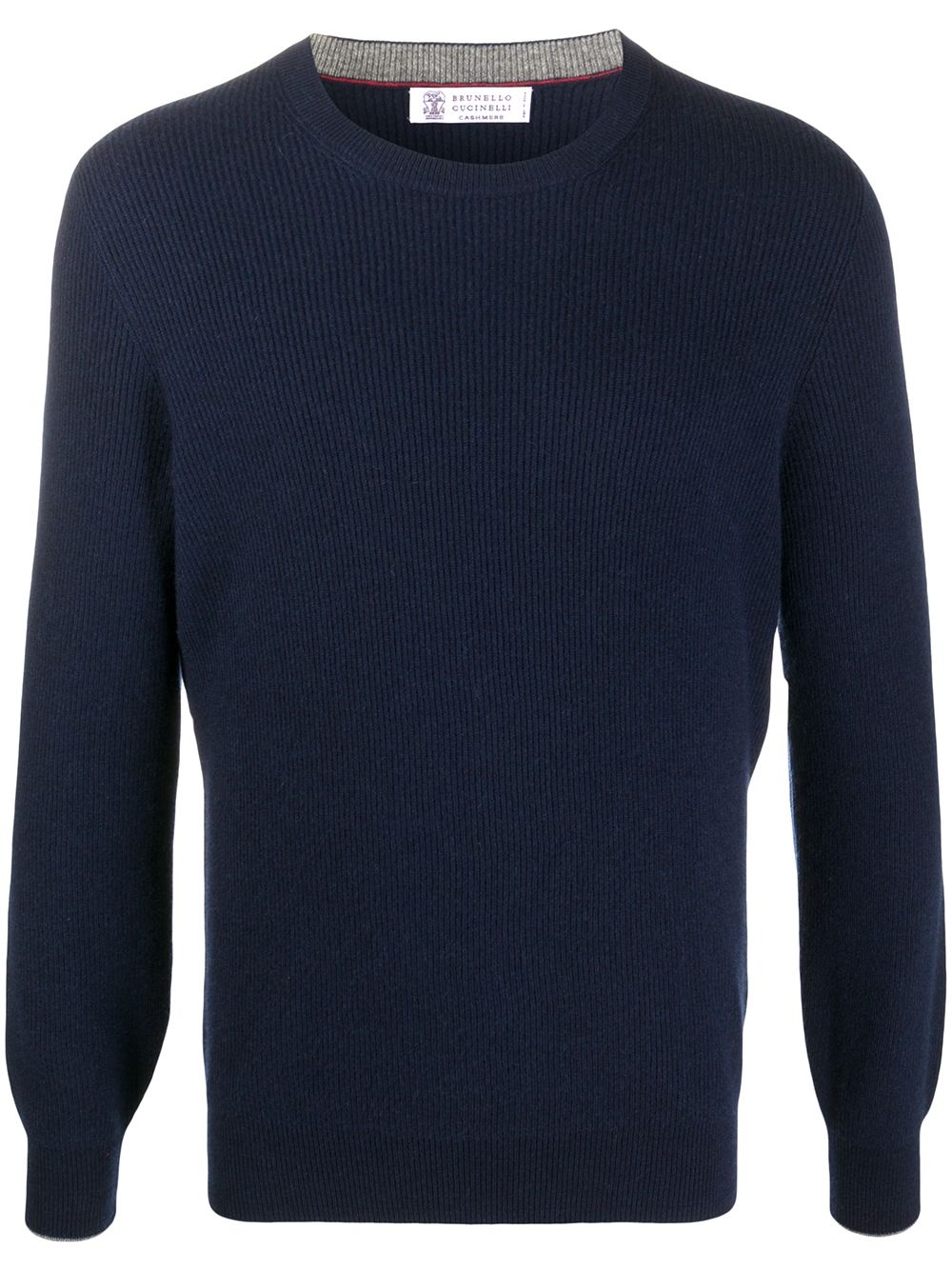 long-sleeve fitted jumper - 1