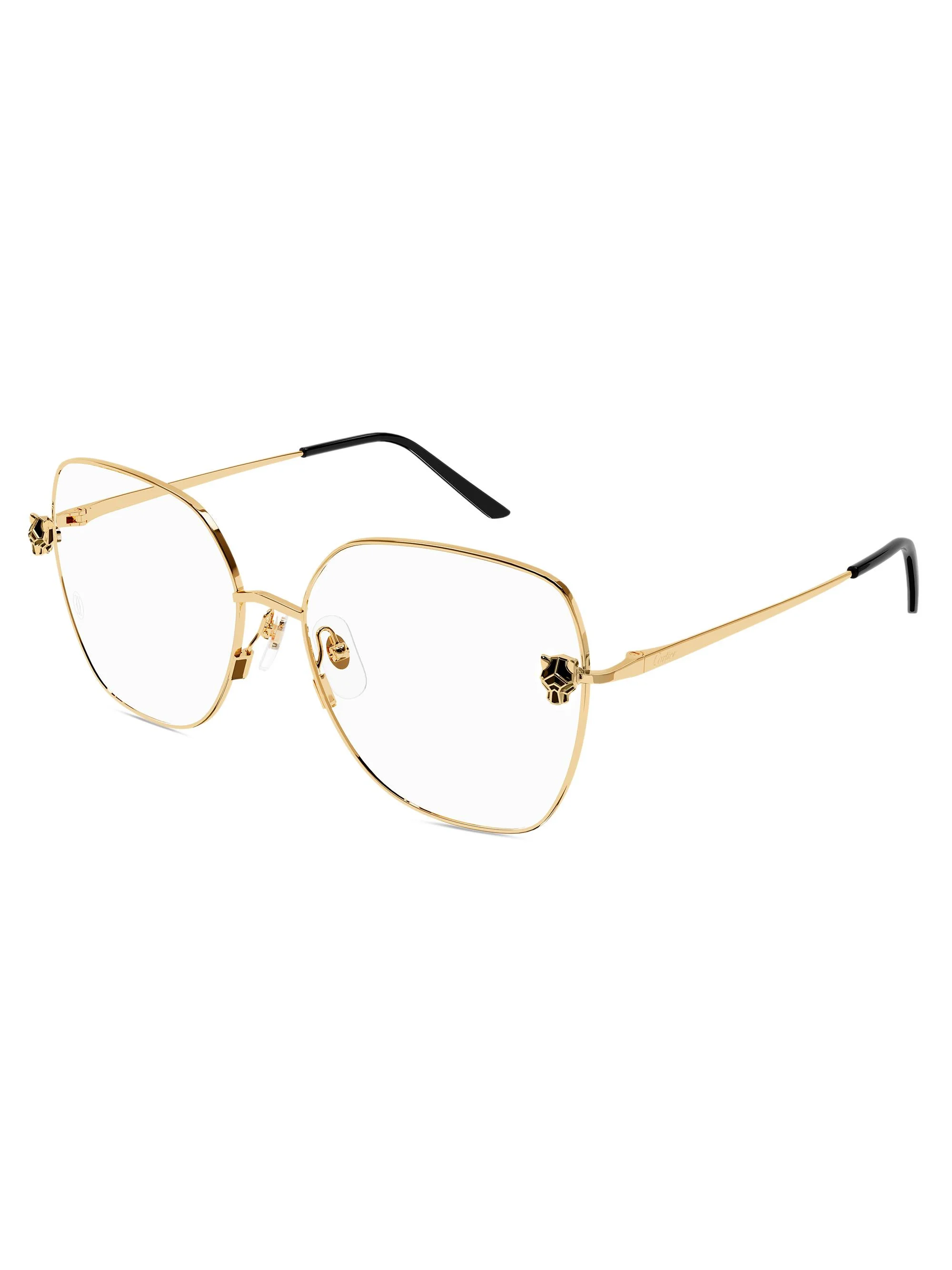Women's Panthère Light 24K Gold-Plated Butterfly Glasses - Gold - 1