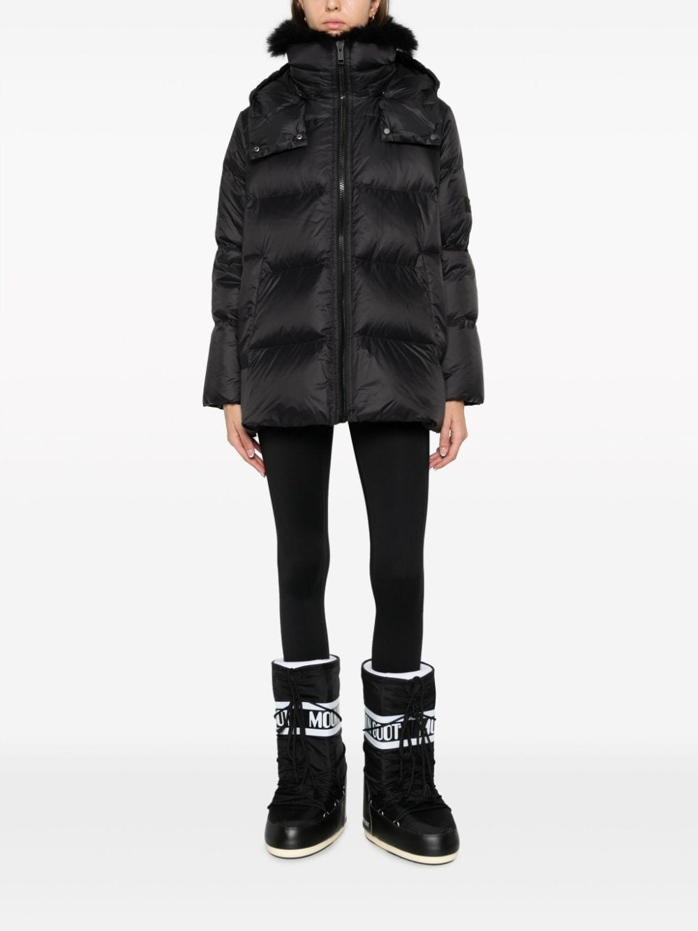 hooded padded jacket - 2
