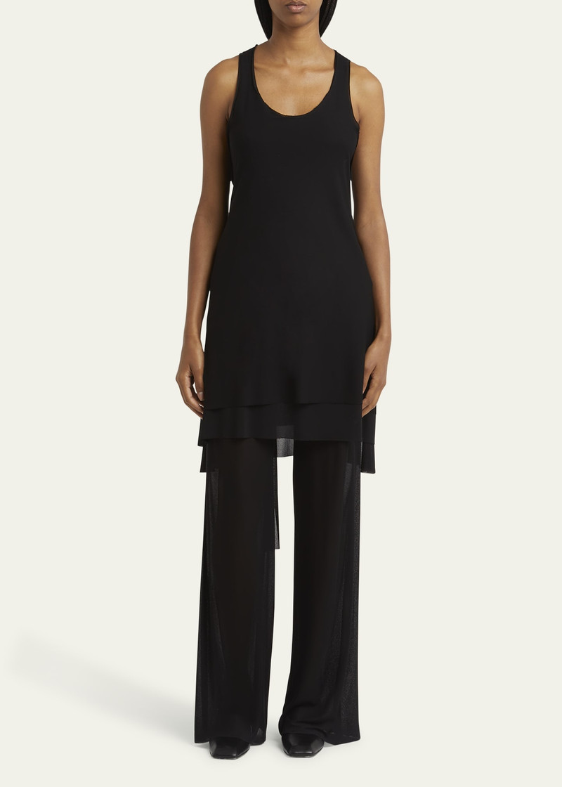 SETCHU Double Sheer Straight Leg Pants outlook