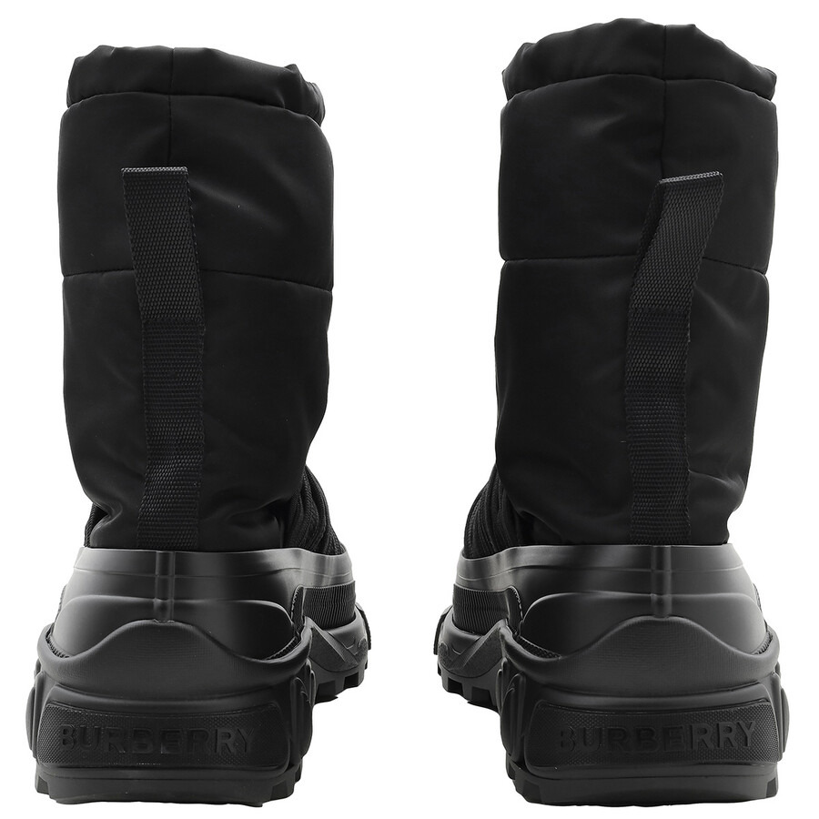 Burberry Embossed Logo Puffy Ankle Boots - 4
