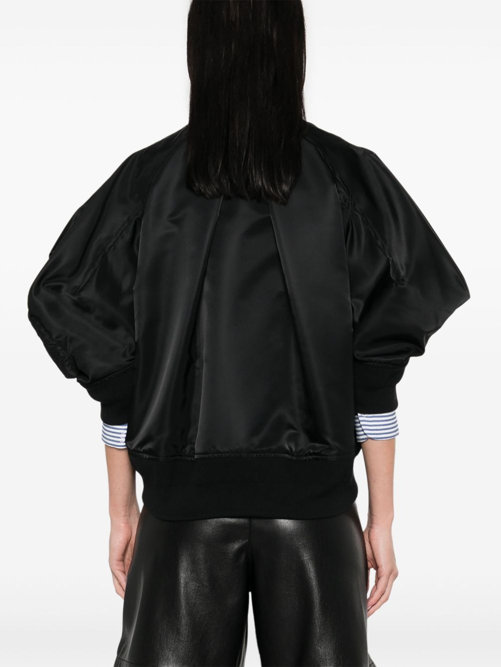 short-sleeve bomber jacket - 4