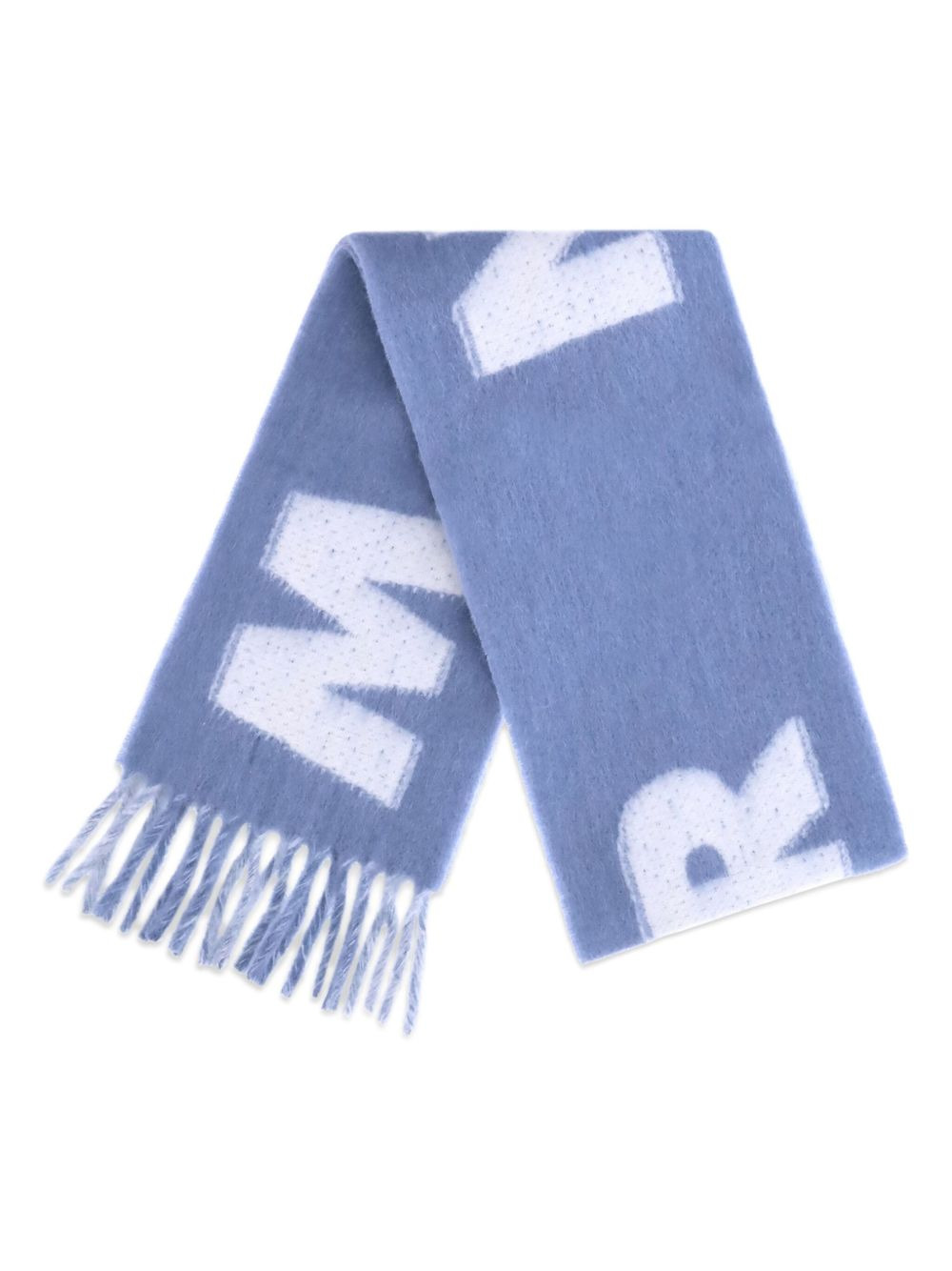 striped fringed scarf - 2