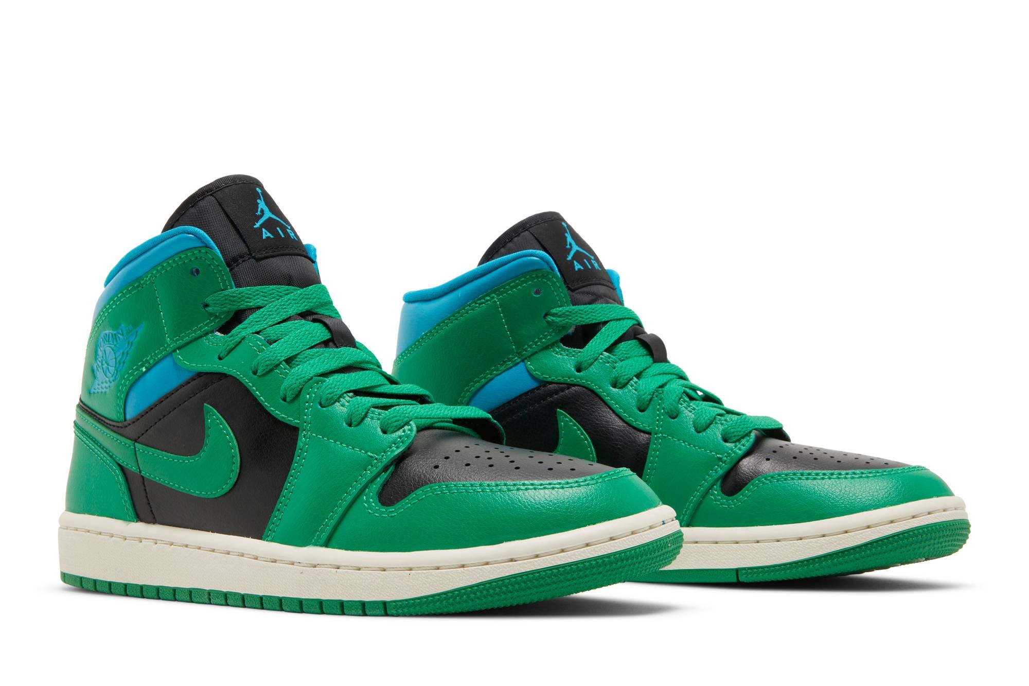 Wmns Air Jordan 1 Mid 'Lucky Green Aquatone' - 8