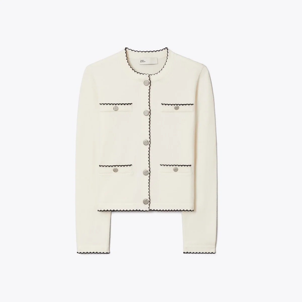 Kendra Wool Scalloped Cardigan - 1
