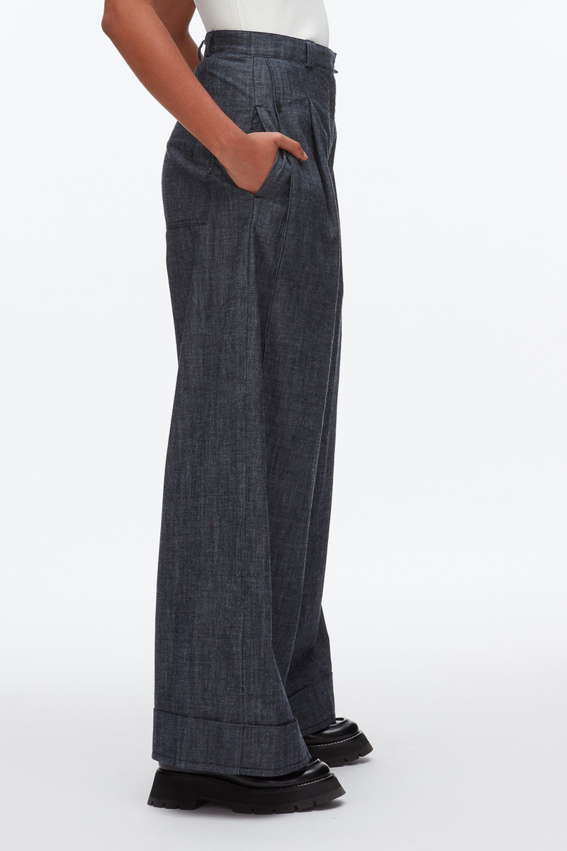 Double Pleat Wide Leg Pant 4