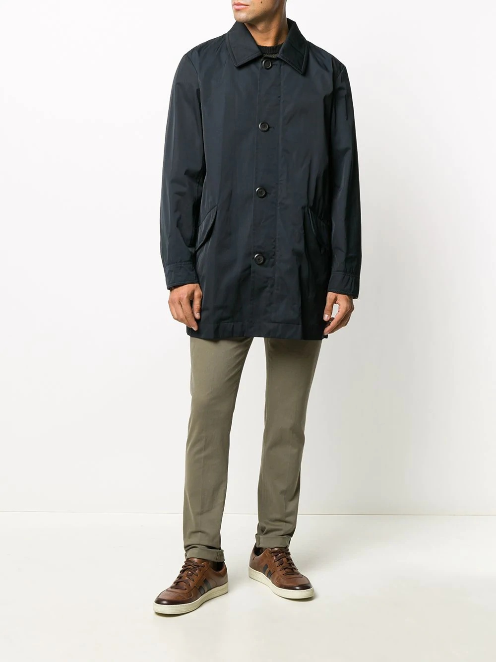 hooded button-up jacket - 6