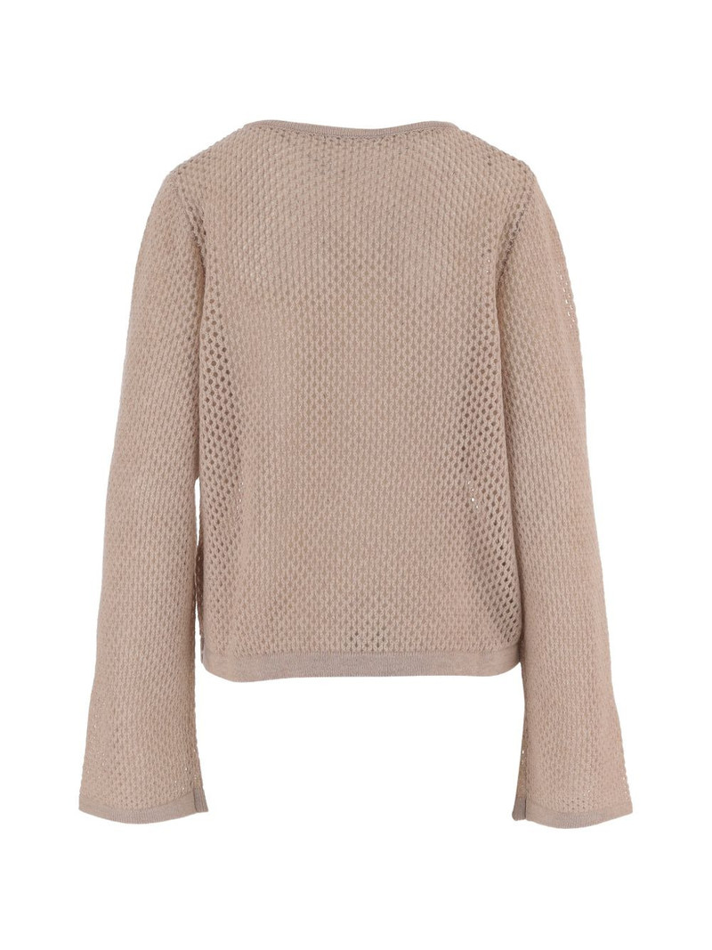Allude geometric open-work knit sweater outlook