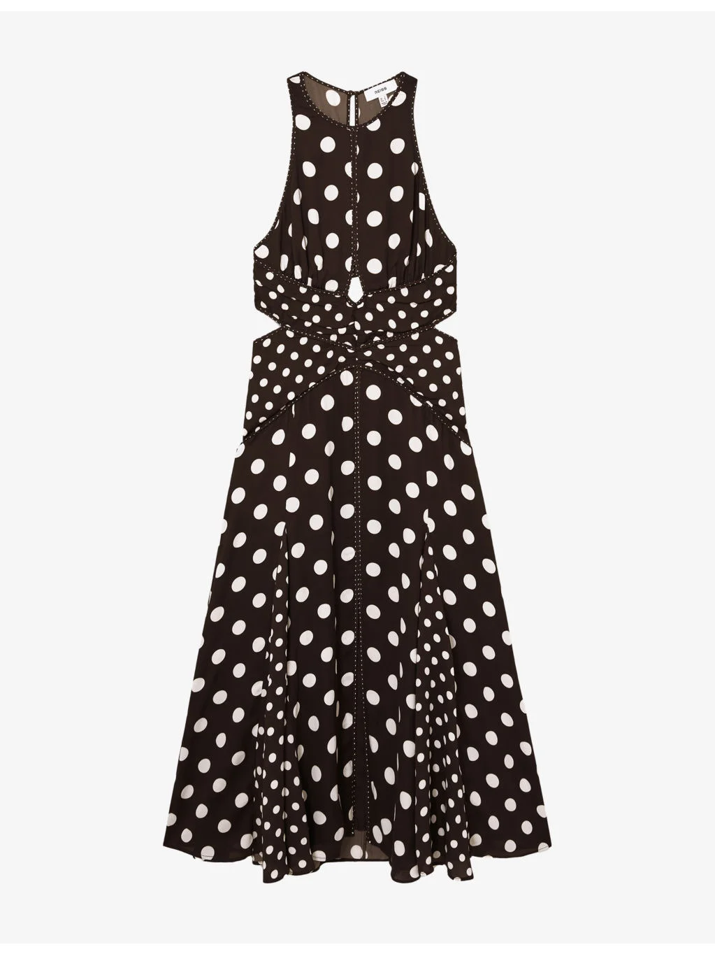 Nayla Polka-Dot Woven Maxi Dress - 1