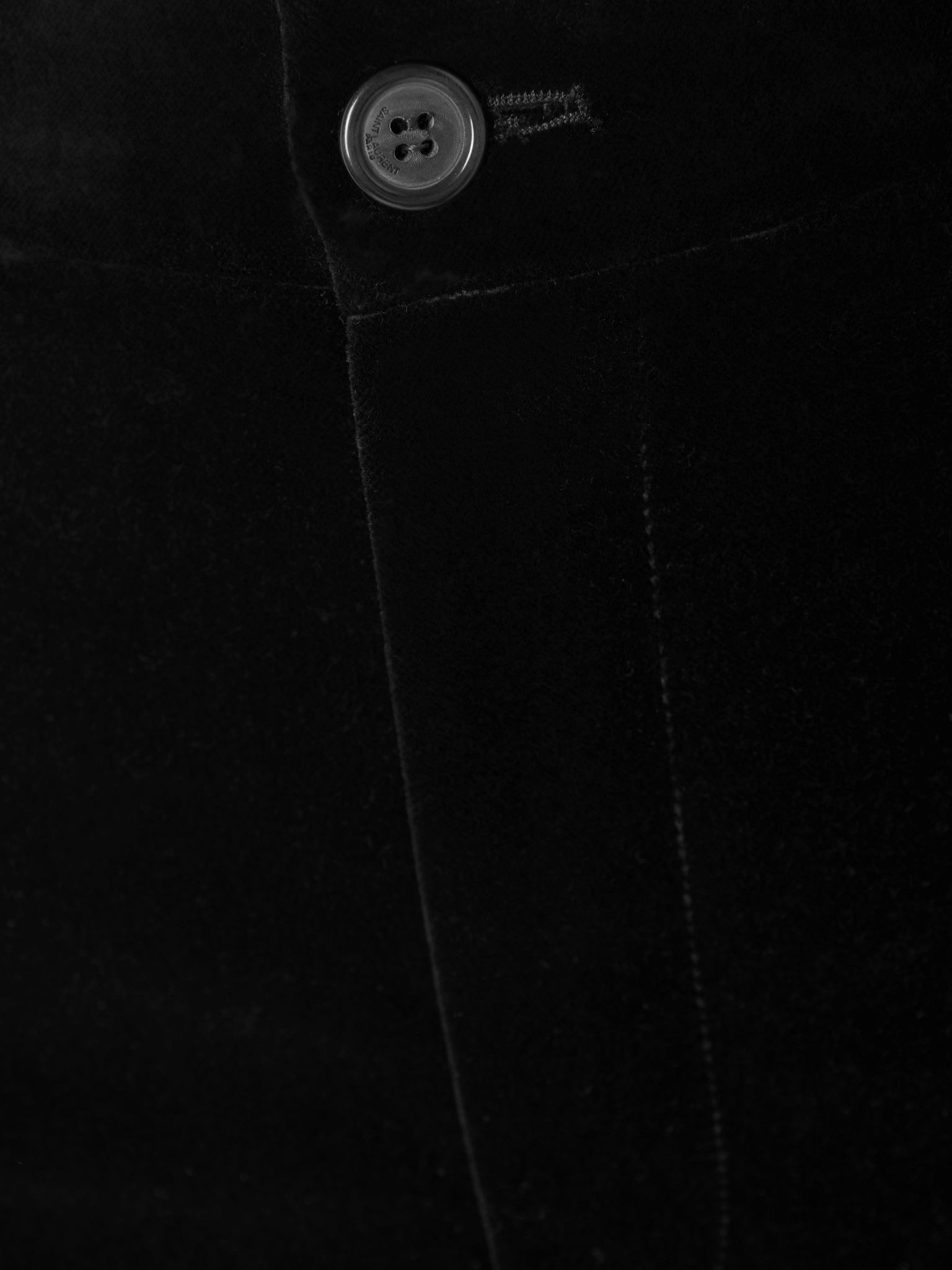 Cotton-velvet cropped slim-leg pants Black - 5