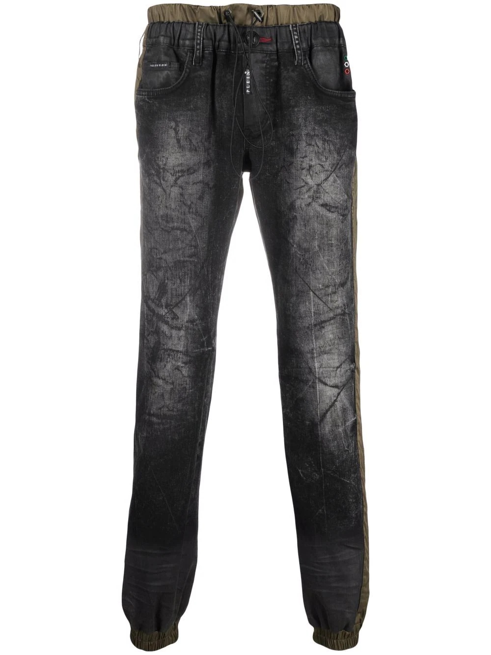 tapered stonewashed joggjeans - 1