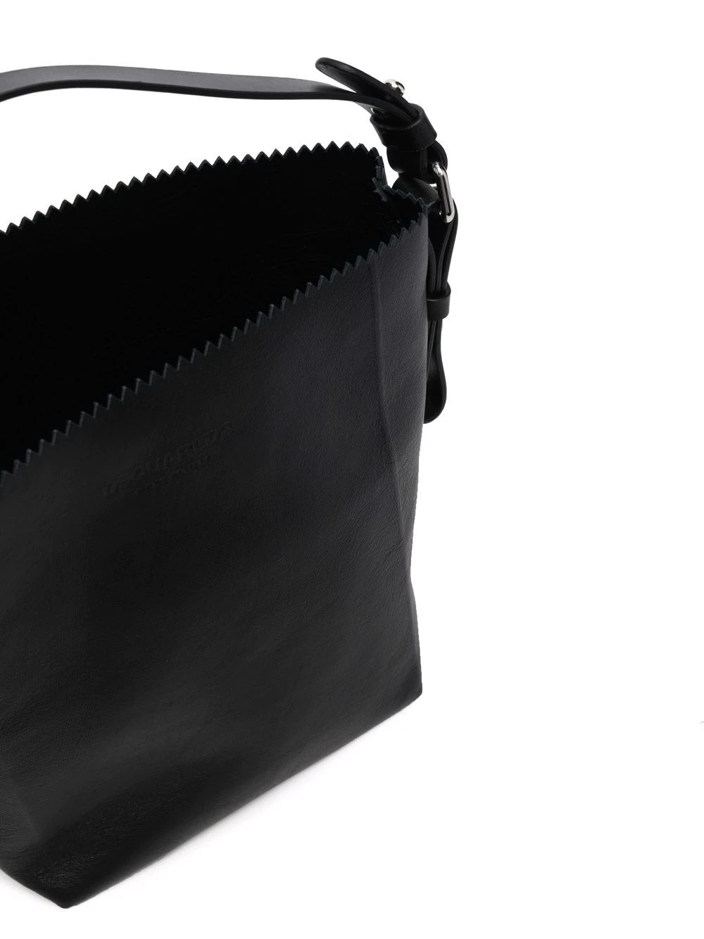 cut out-detail leather tote bag - 5