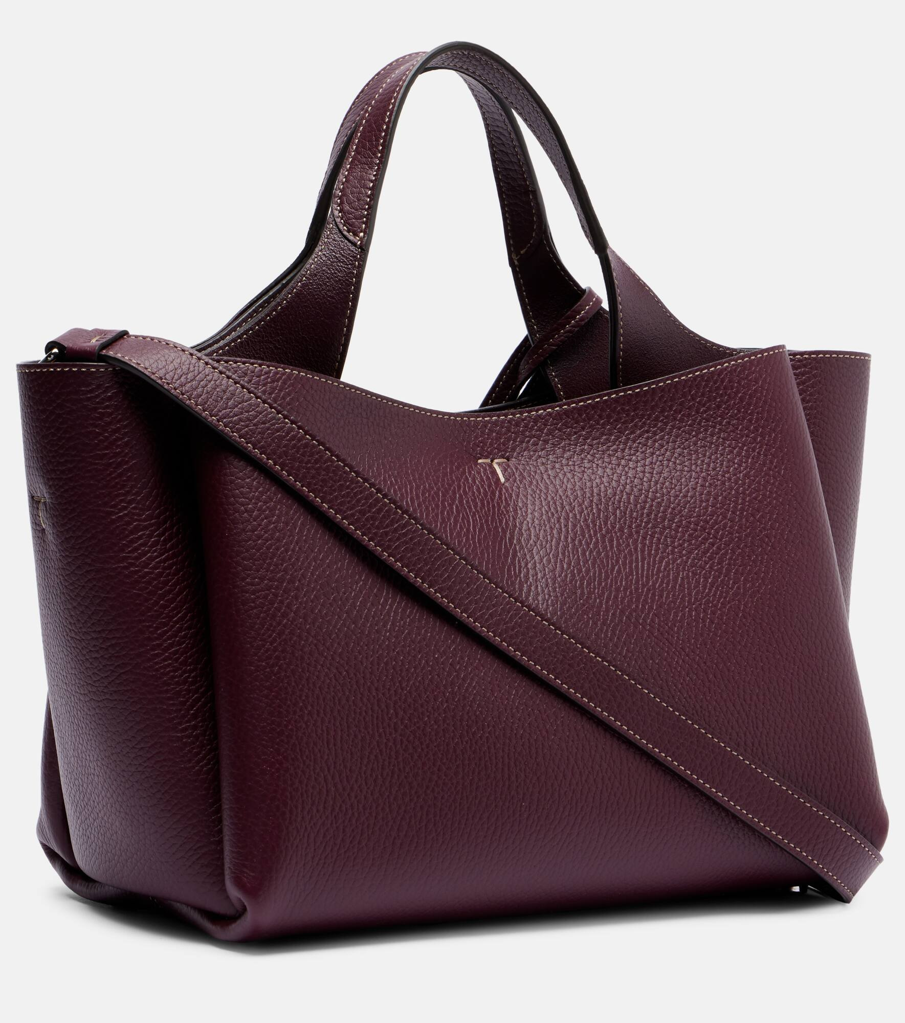 T Timeless Mini leather tote bag - 4