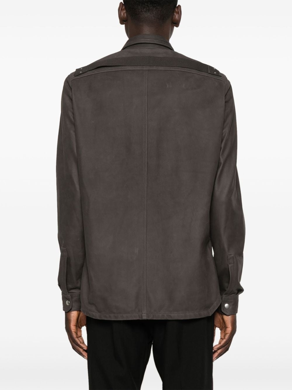 Outershirt leather shirt jacket - 4