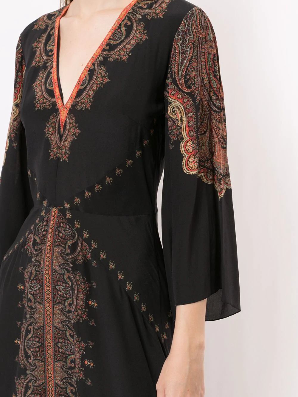 paisley print maxi dress - 5