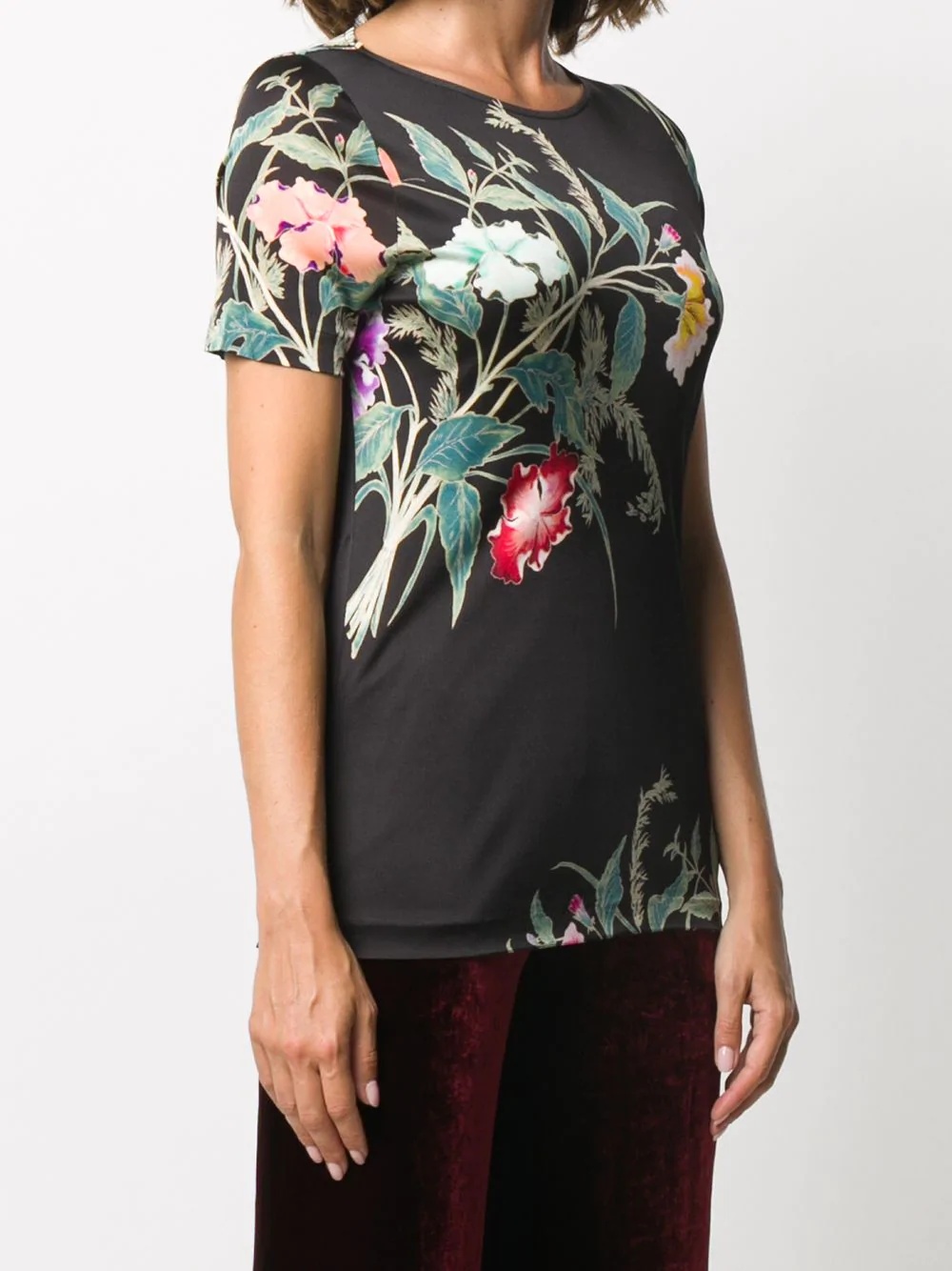 floral-print T-shirt - 3