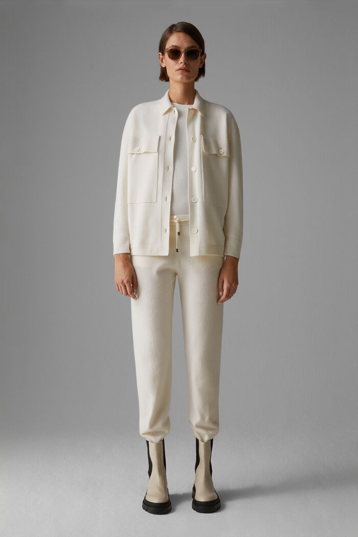 Linna Knitted pants in Off-white - 4