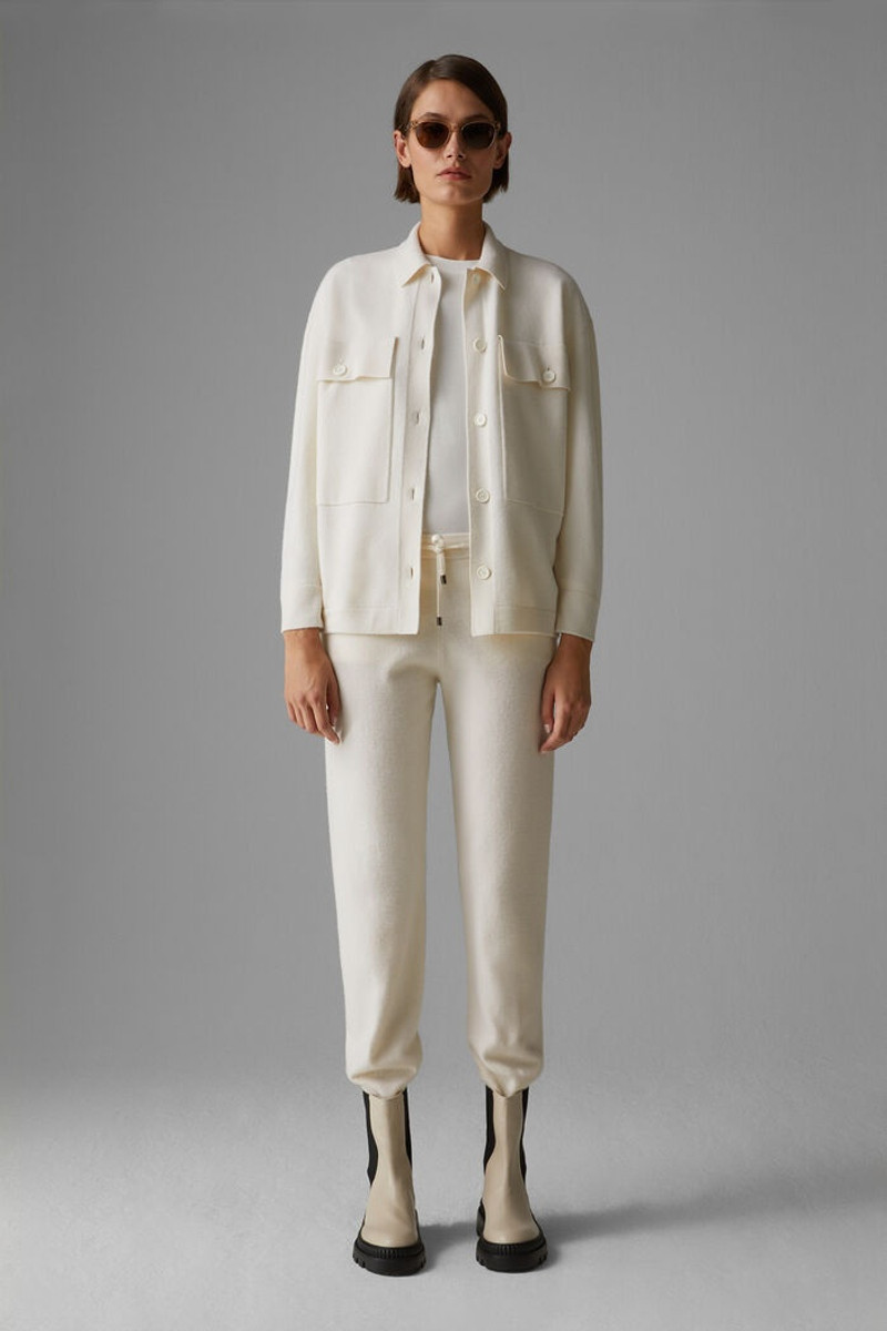 BOGNER Linna Knitted pants in Off-white outlook