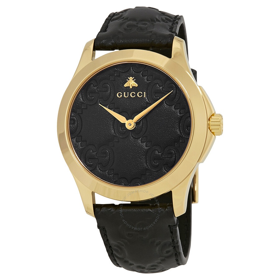 GUCCI Gucci G-Timeless Black GG Dial Ladies Watch YA1264034