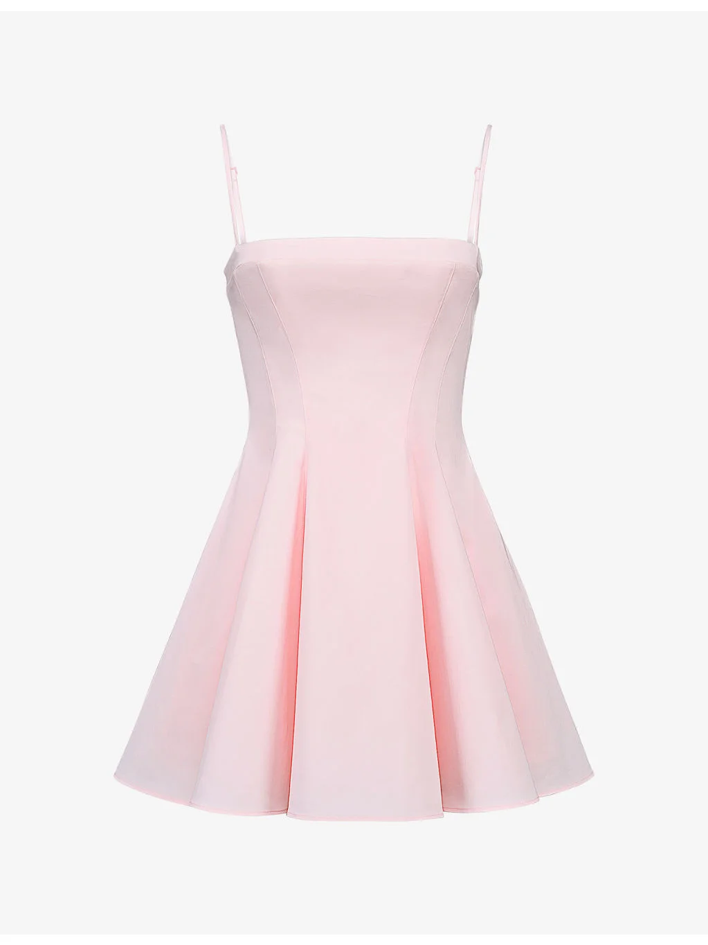 Dolly Square-Neck Stretch-Cotton Midi Dress - 1
