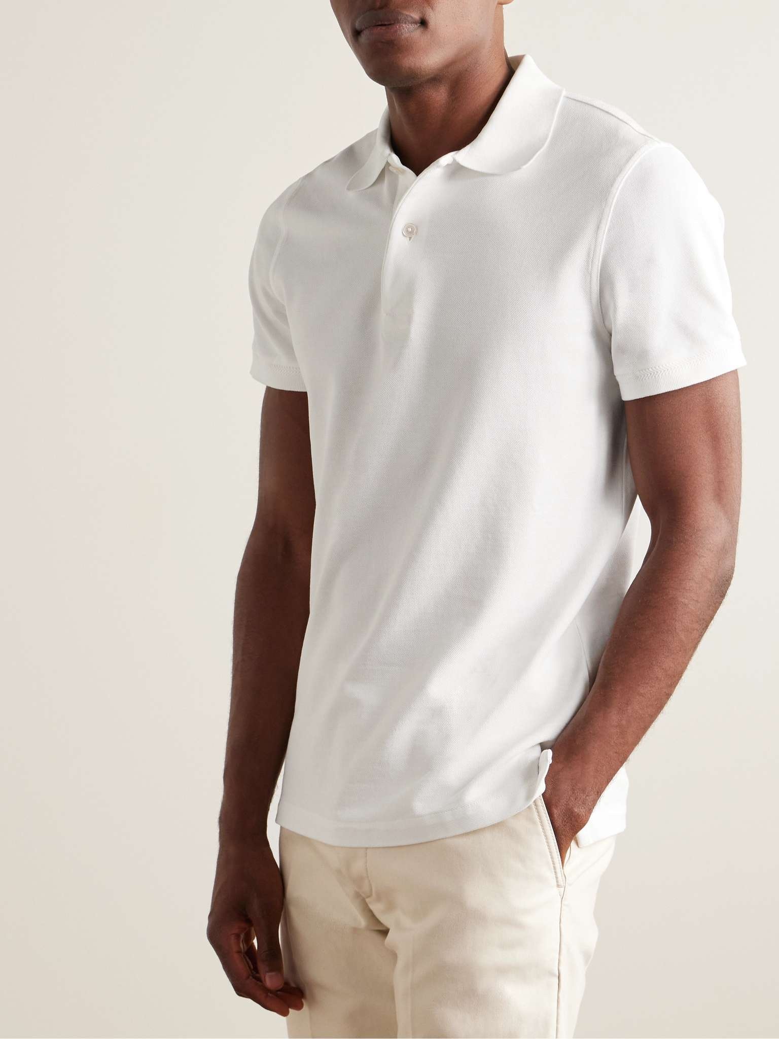 Garment-Dyed Cotton-Piqué Polo Shirt - 3