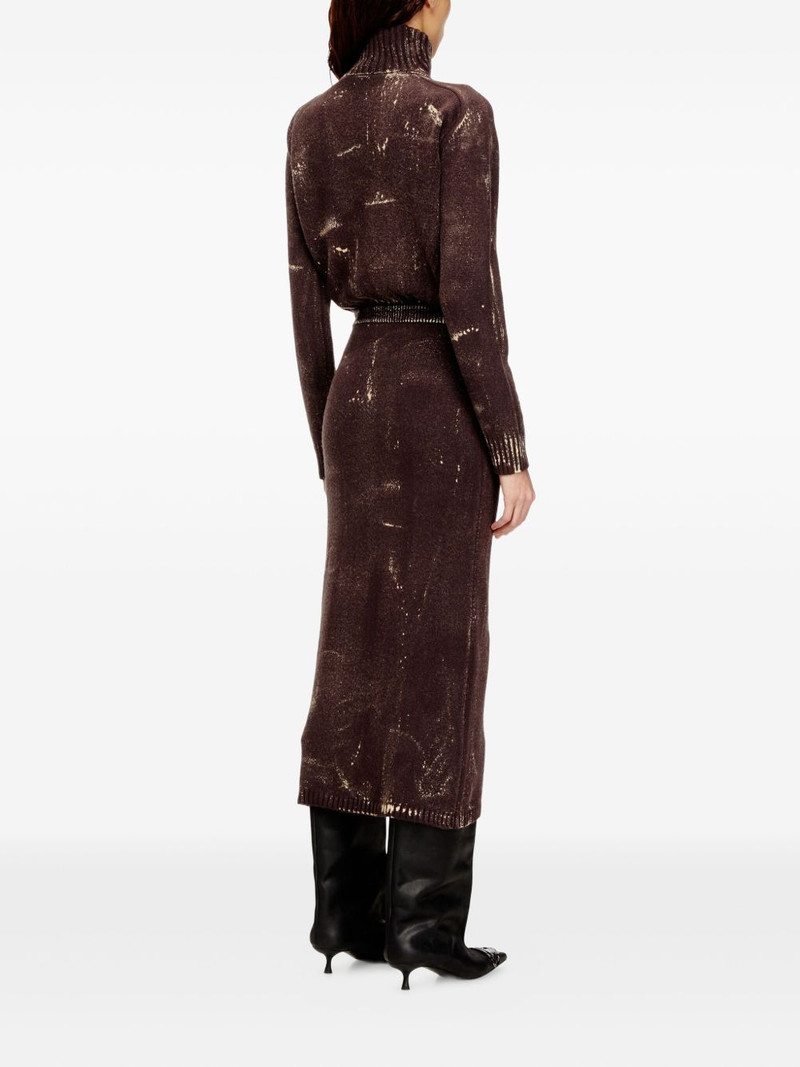 M-MARCELLE zipped turtleneck midi dress 3