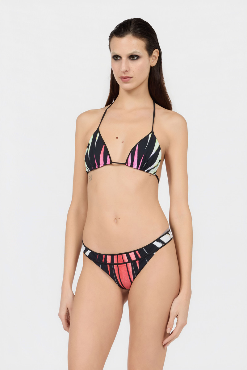 Ray Of Paradise Print Triangle Bikini Top 3