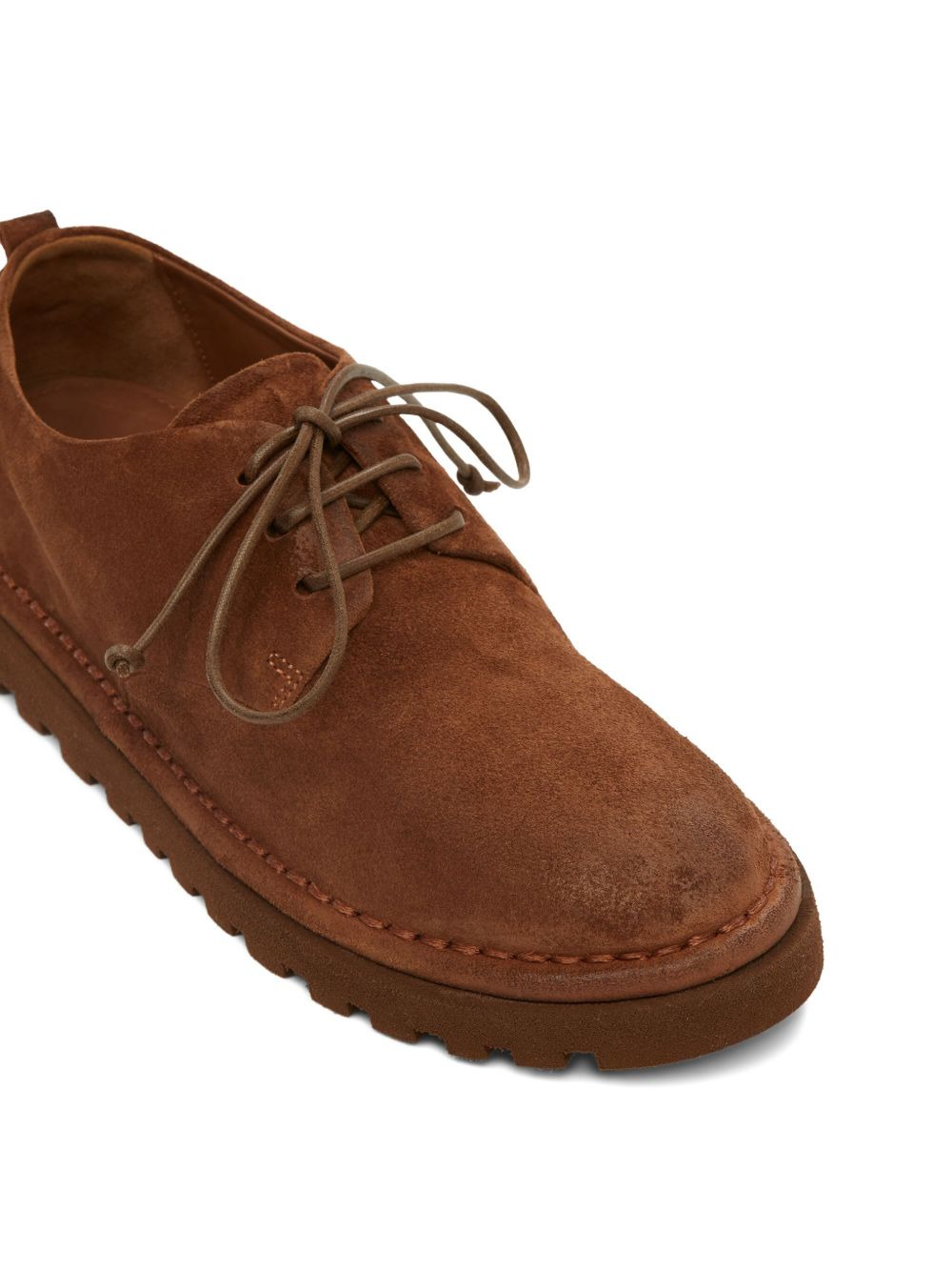 Sancrispa Alta Pomice lace-up suede derby shoes - 4