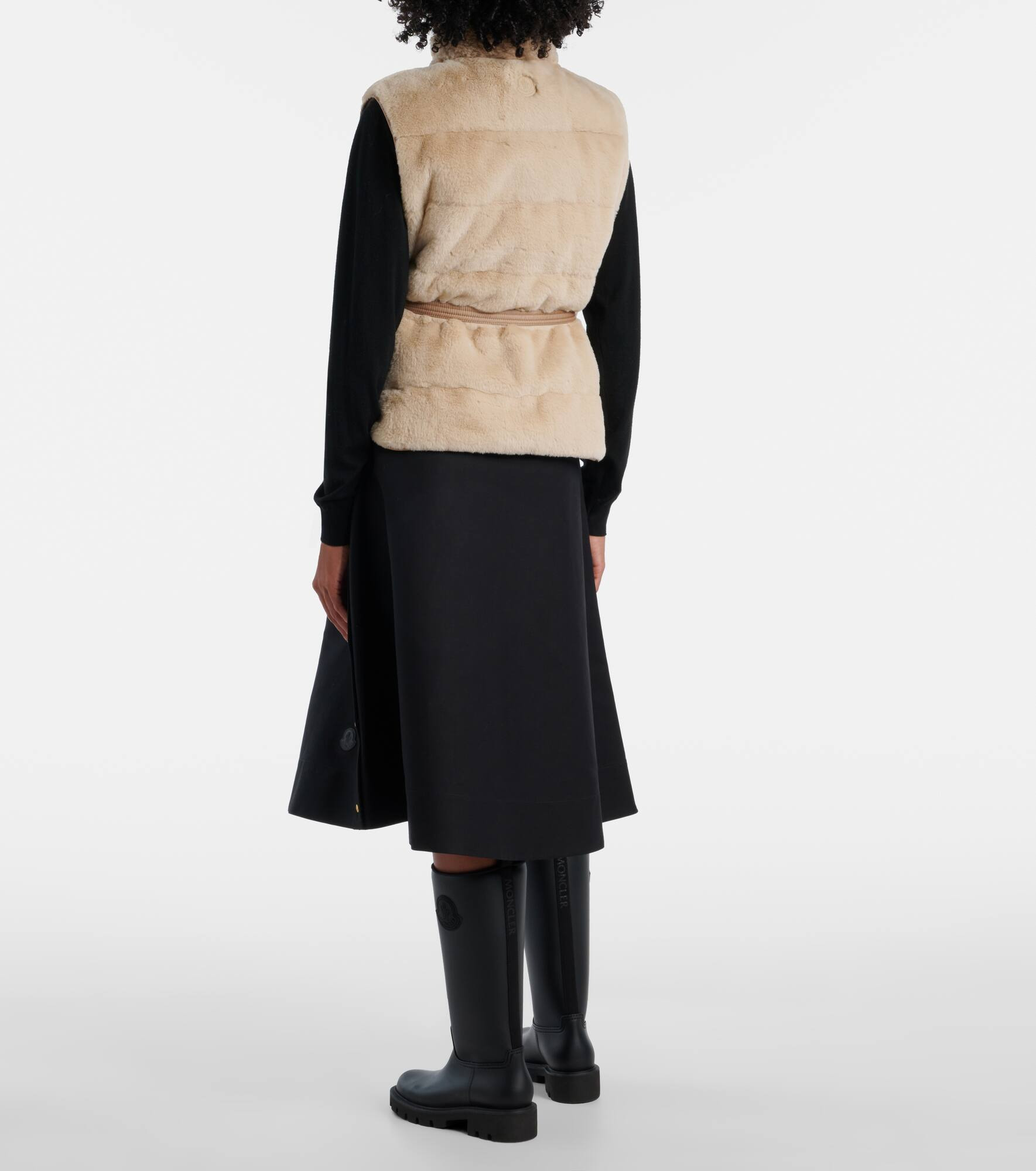 Joui faux fur down vest - 3