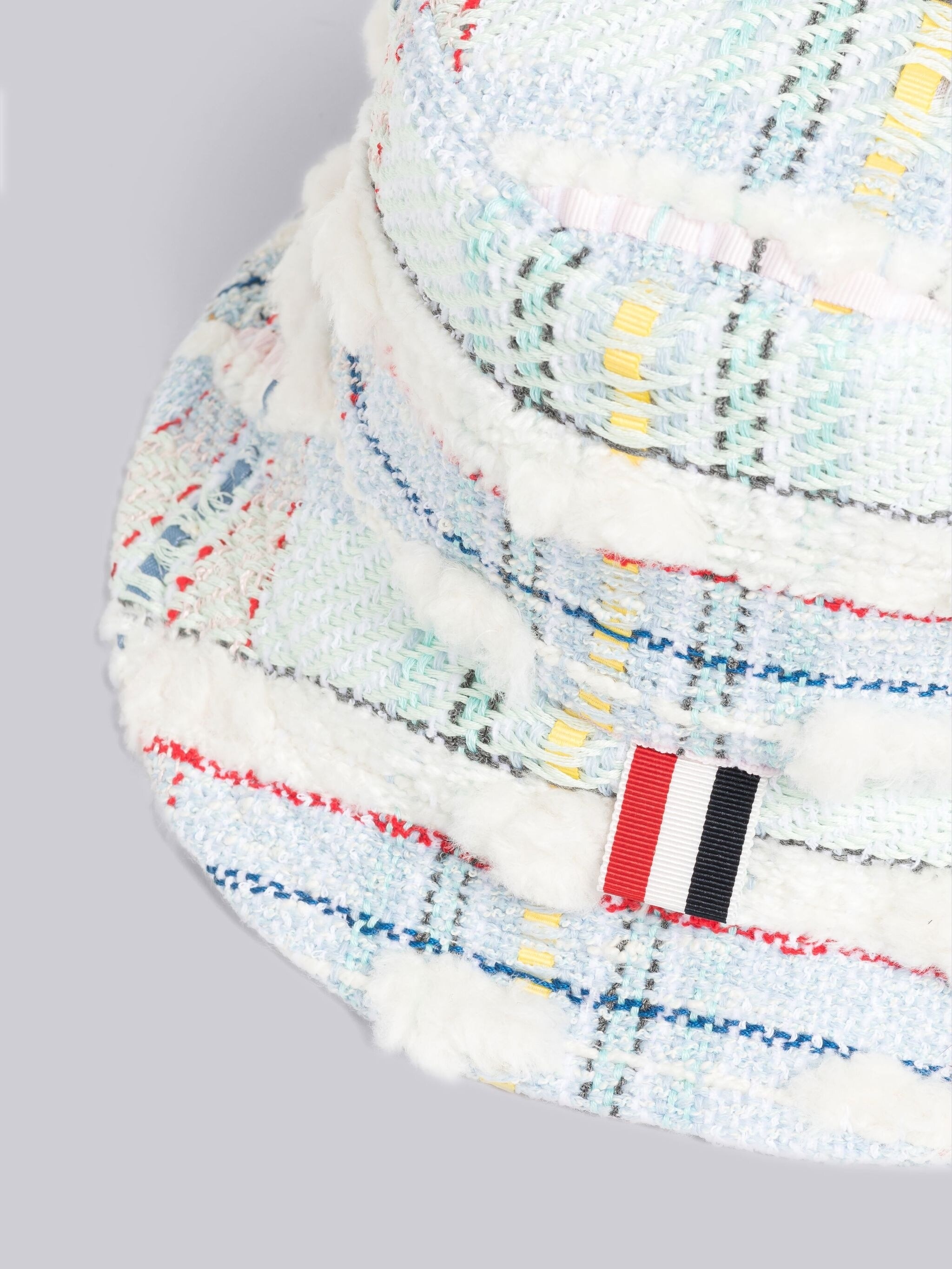 Madras Pouf Tweed Bucket Hat - 2