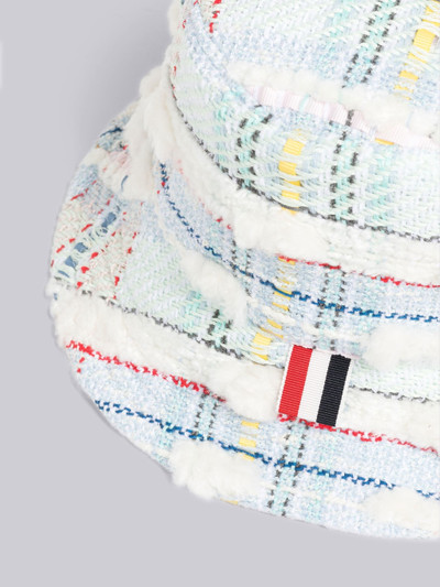 Thom Browne Madras Pouf Tweed Bucket Hat outlook