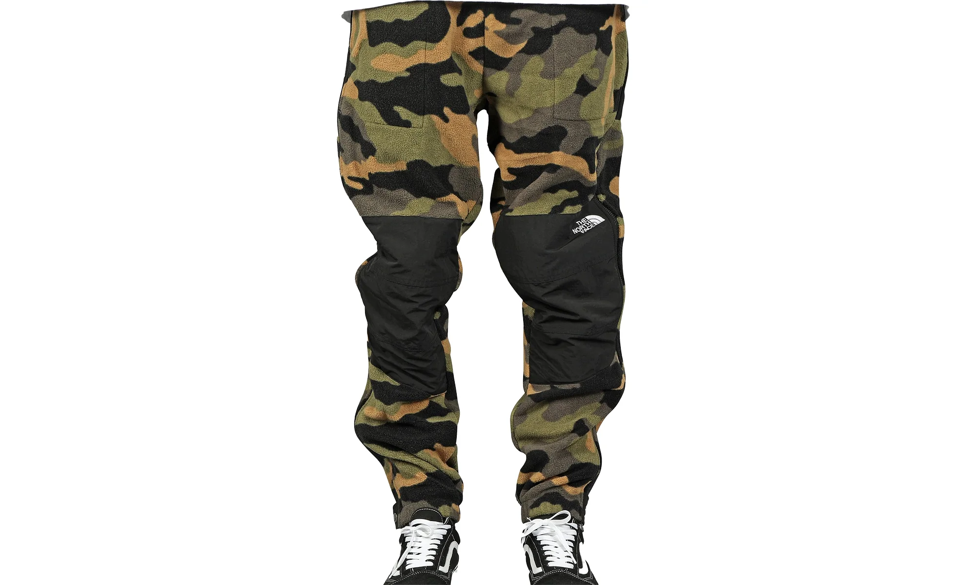 1995 Retro Denali Pants "Burnt Olive Green Waxed Camo Print" NF0A3XCGFQ9 - 1