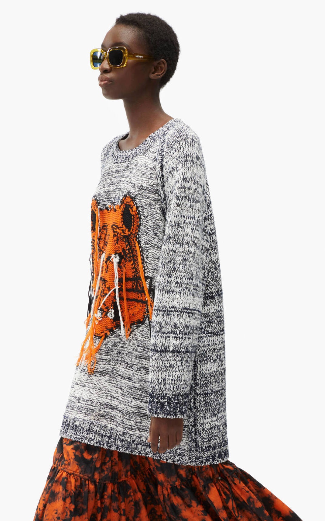 Reversible K-Tiger sweater dress - 4