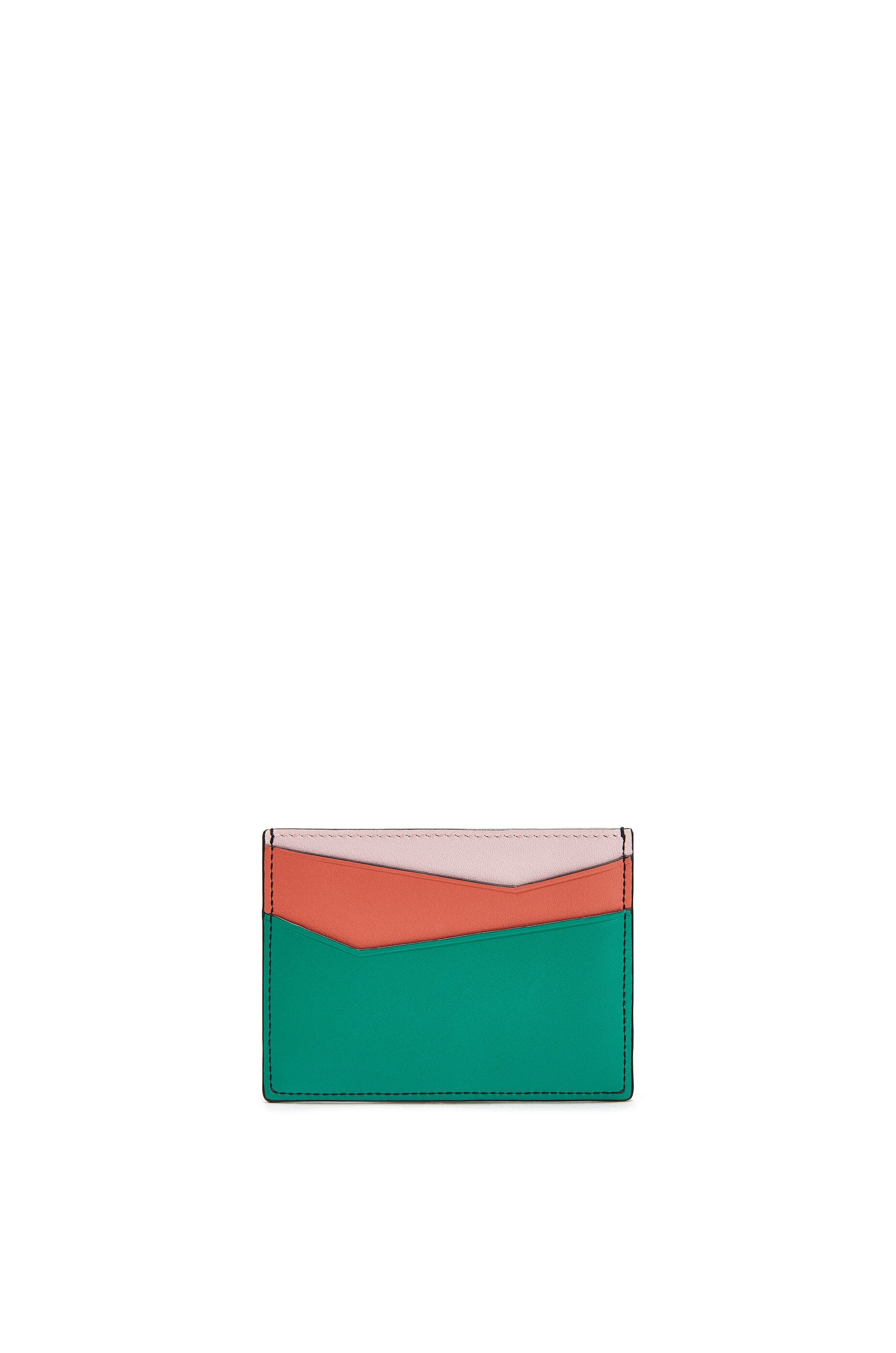 Puzzle plain cardholder in classic calfskin - 2