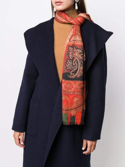 Etro paisley print scarf outlook