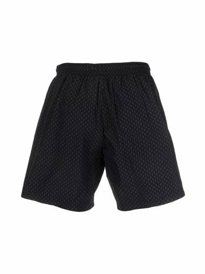 Alexander McQueen skull-print knee-length swim shorts outlook