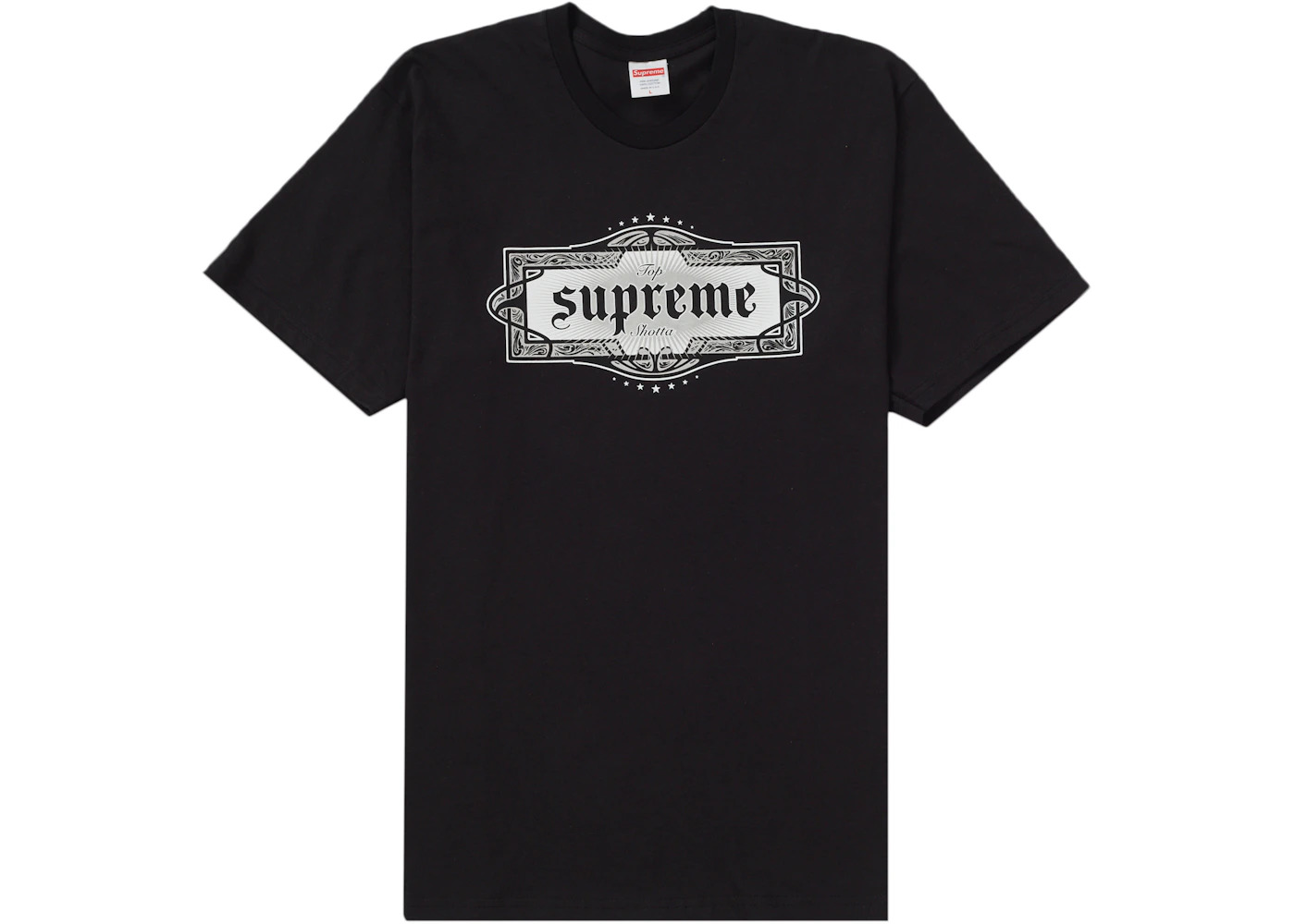 Supreme Top Shotta Tee Black - 1