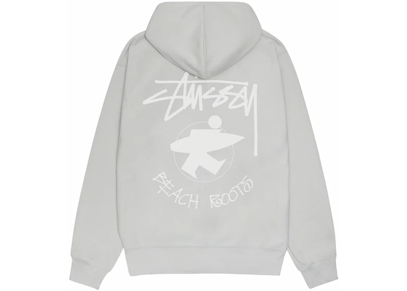 Stussy Beach Roots Zip Hoodie Fog - 1