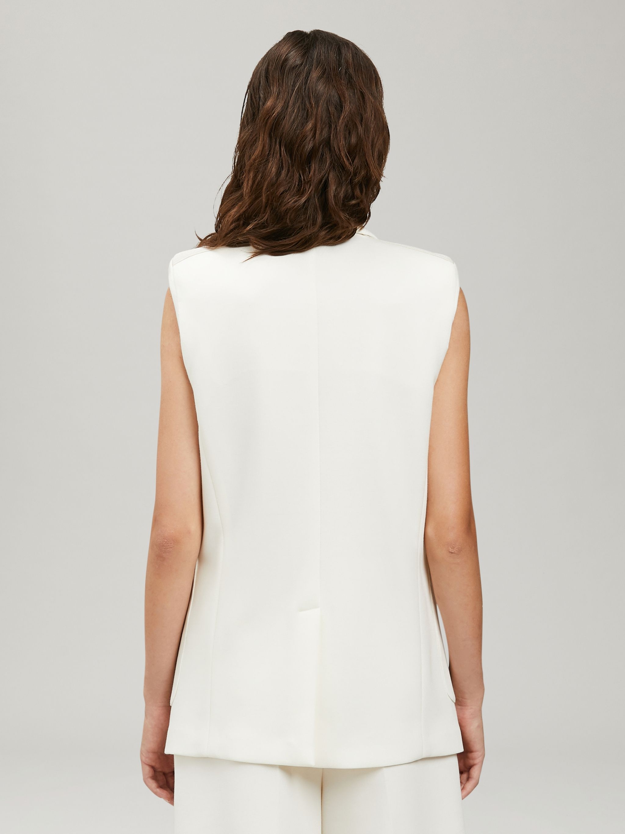 TRACK SLEEVELESS BLAZER - 5