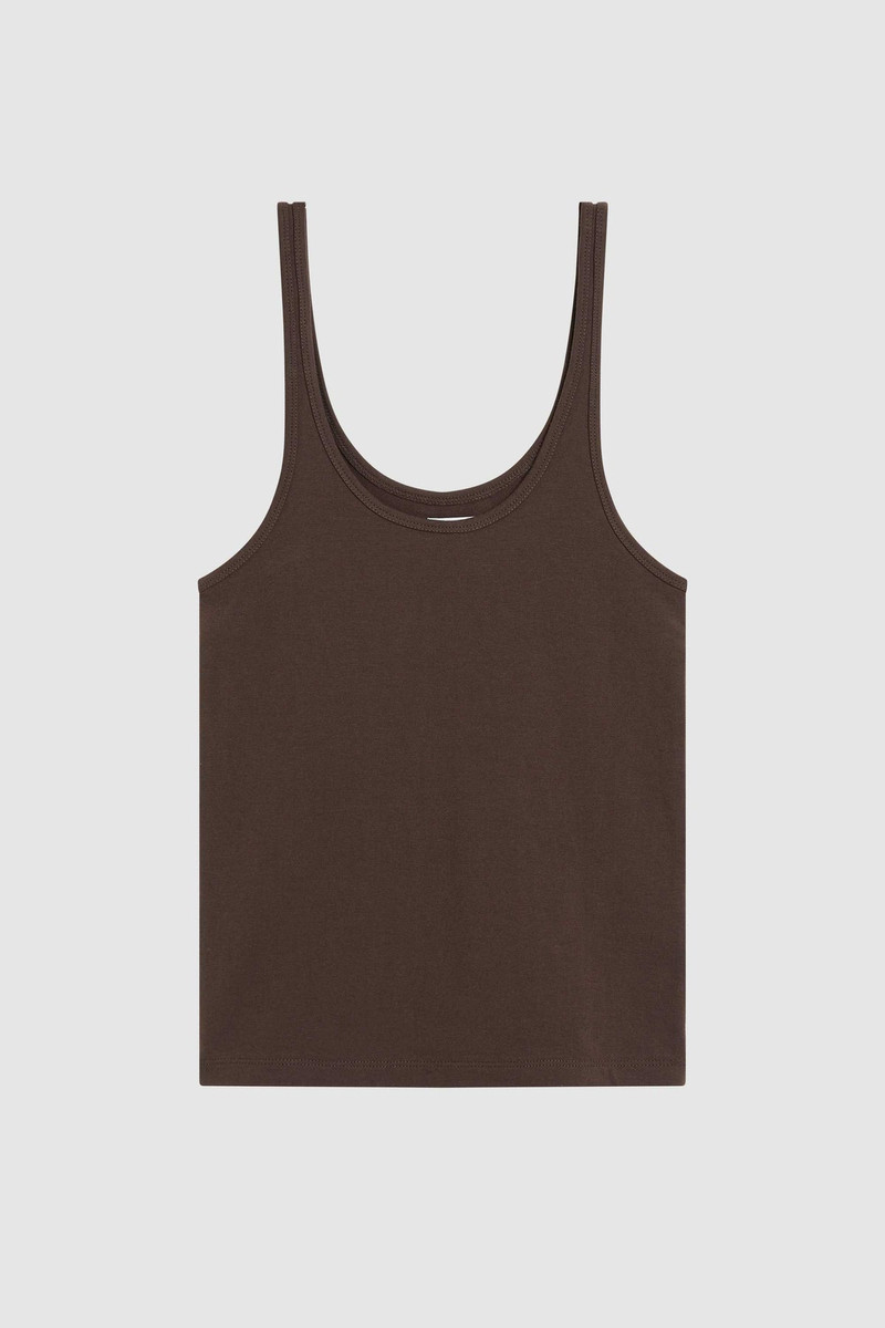 Soft Jersey Slim Scoop Tank - Liqueur 6