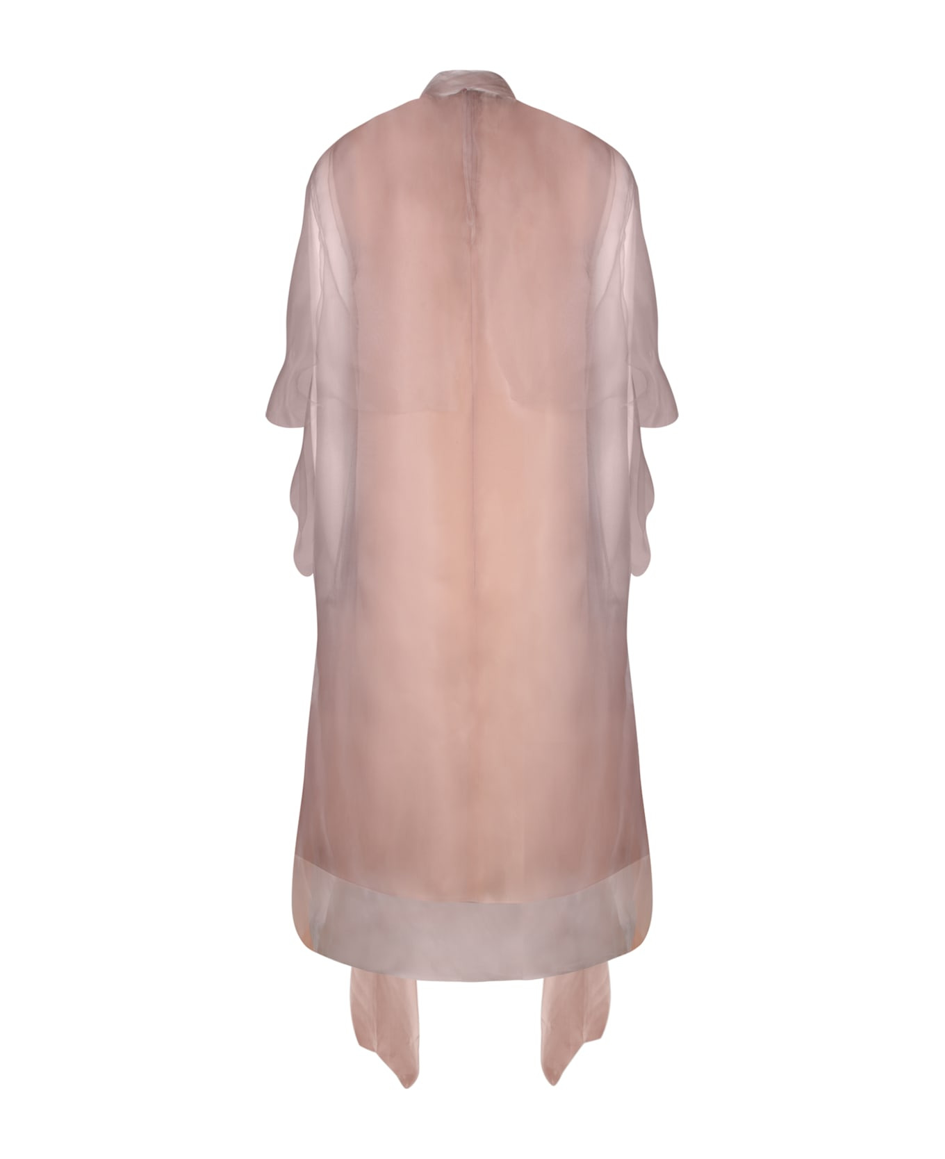 Powder Pink Voile Dress - 2