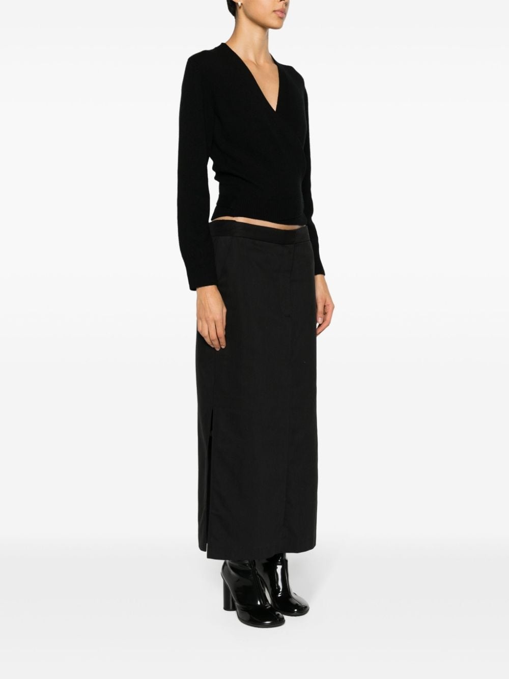 wraparound cashmere cardigan - 3