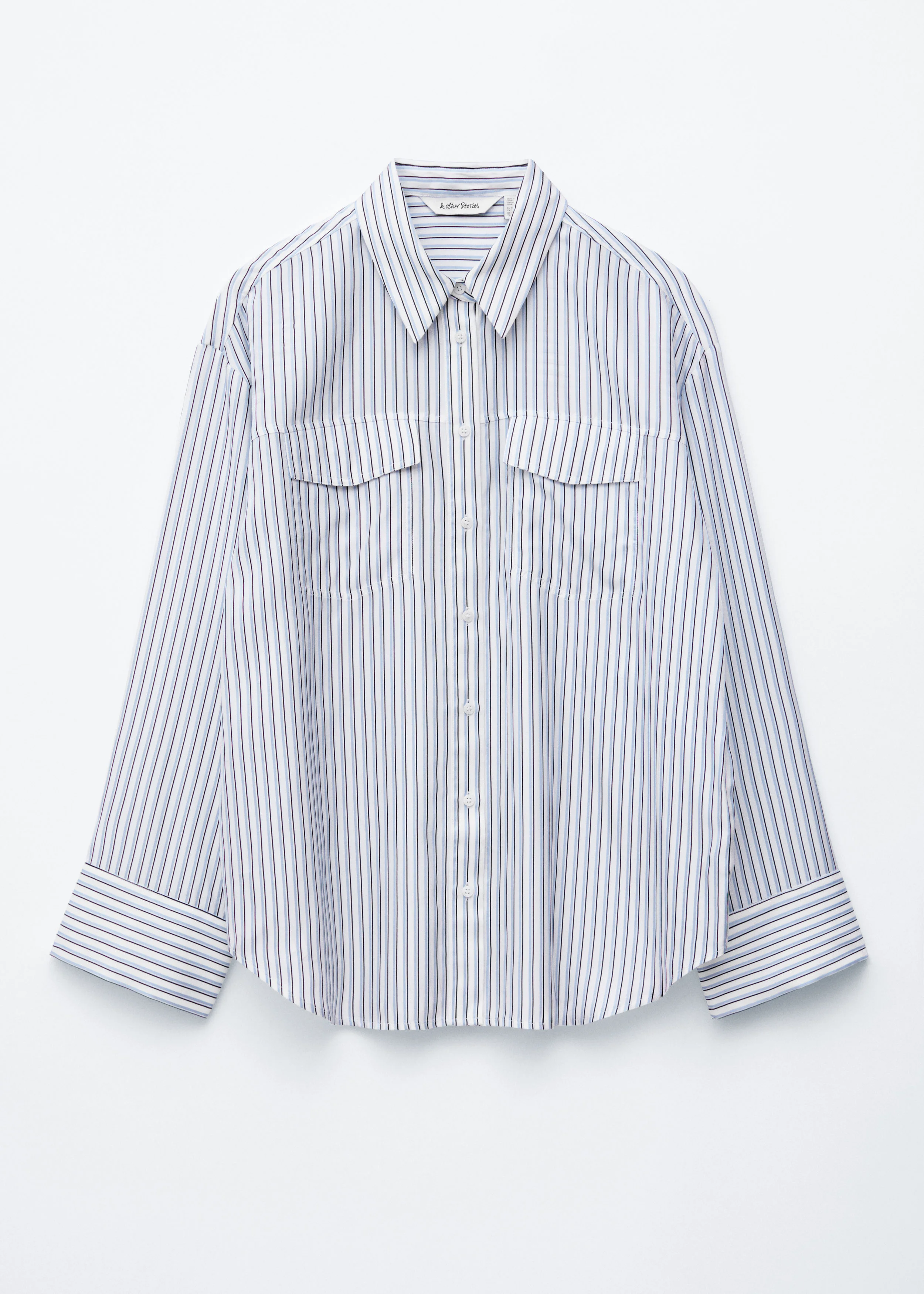 Striped Patch-Pocket Shirt - 1