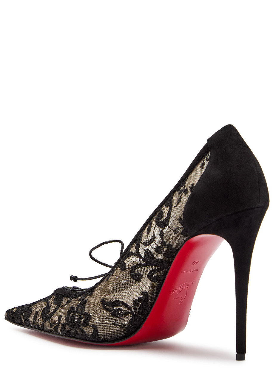 Christian Louboutin KM Lace 100 Suede Pumps - 2