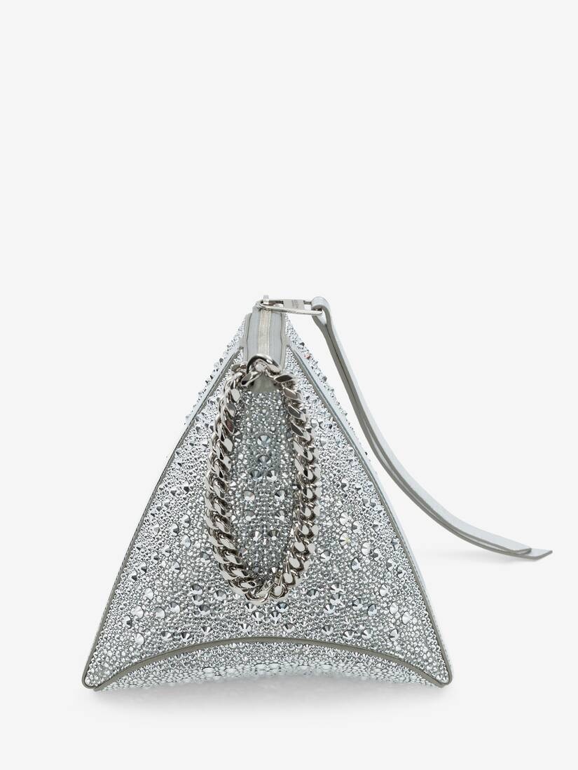 Women's The Curve Pouch in Silver - 3