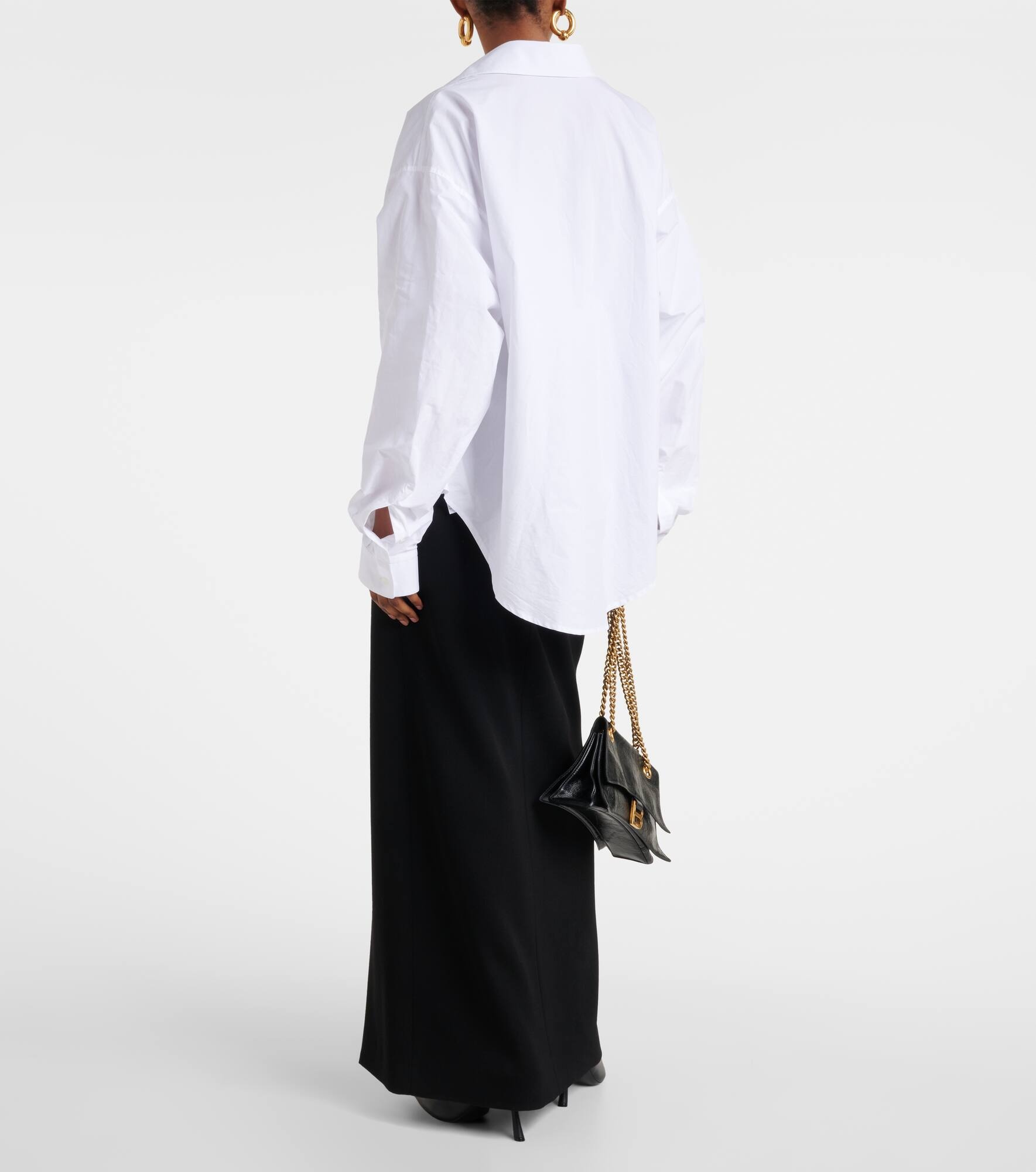 Oversized cotton poplin shirt - 3