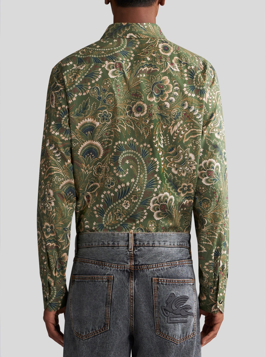 FLORAL PAISLEY COTTON SHIRT - 5
