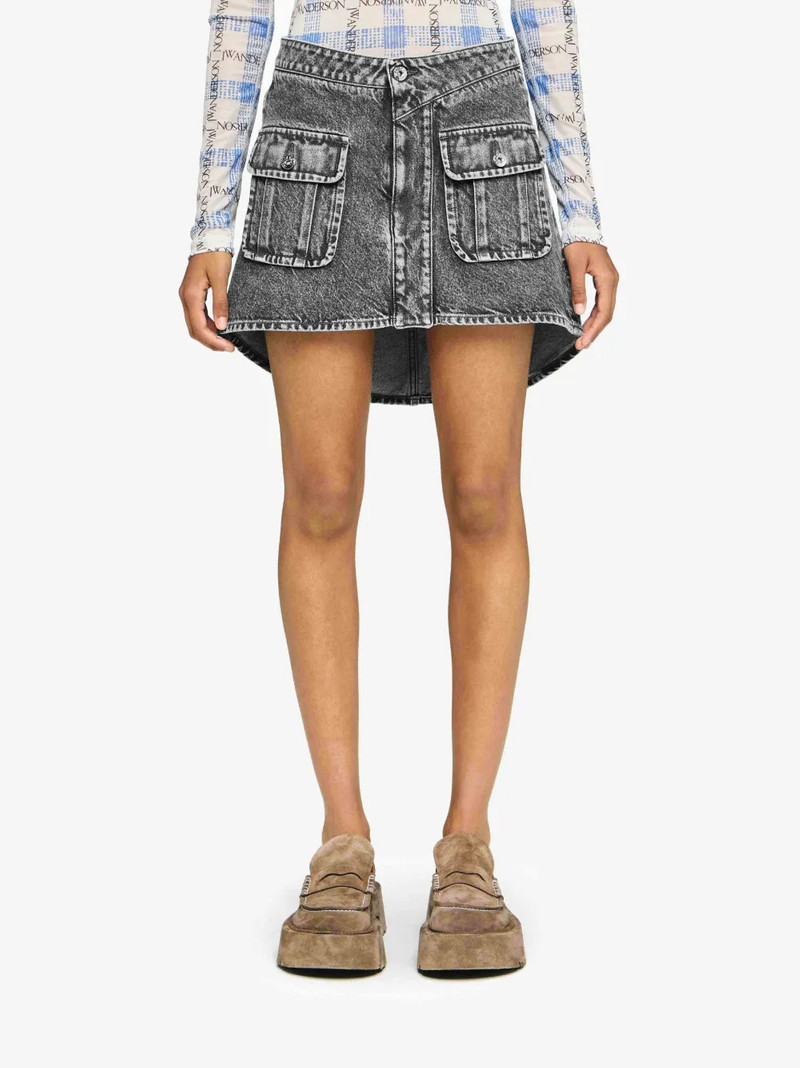 JW Anderson CURVED PATCH POCKET MINI SKIRT outlook